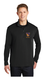 VHS VOLLEYBALL 1/4 ZIP BLACK PULLOVER (ST357)