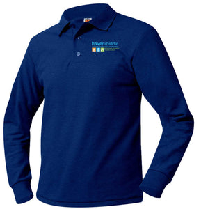 HAVEN MIDDLE SCHOOL LONG SLEEVE PIQUE POLO SHIRTS