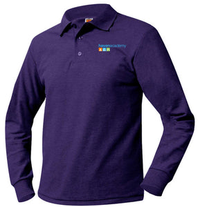 HAVEN ACADEMY LONG SLEEVE K-5 POLO-ADULT SIZES