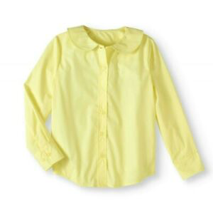 YELLOW LONG SLEEVE PETER PAN BLOUSE