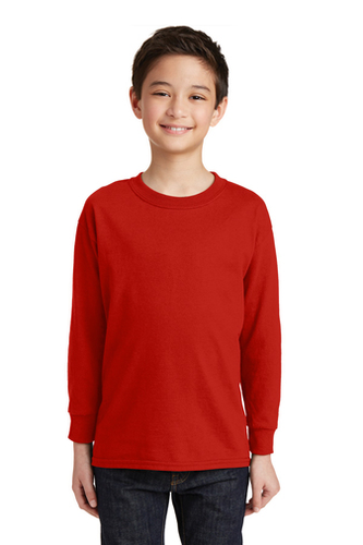HOLY SPIRIT RED PE LONG SLEEVE T-SHIRTS WITH LOGO